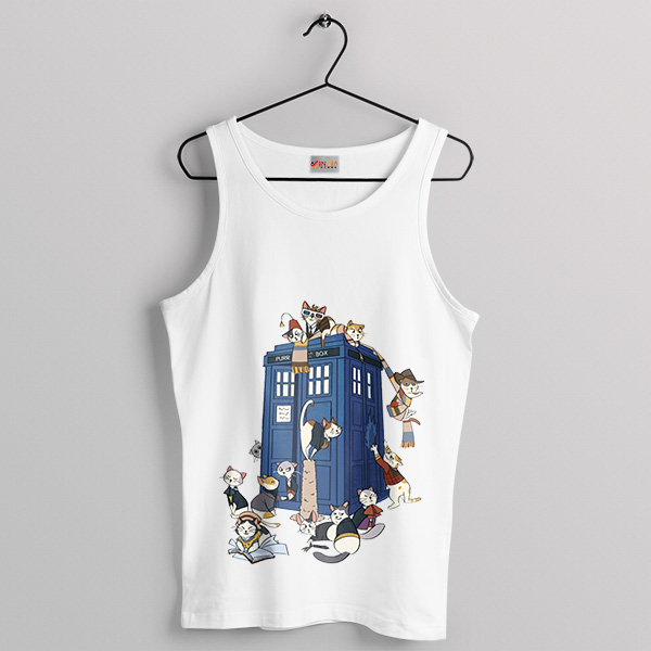 Cats Police Box Tardis Tank Top 13th Doctor Who