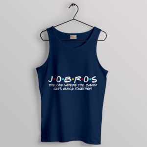 Jobros Names of Jonas Brothers Navy Tank Top Concert