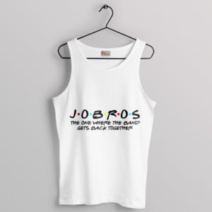 Jobros Names of Jonas Brothers White Tank Top Concert