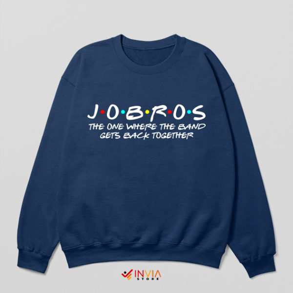 Jonas Brothers Merch Jobros Friends Navy Sweatshirt Reunion
