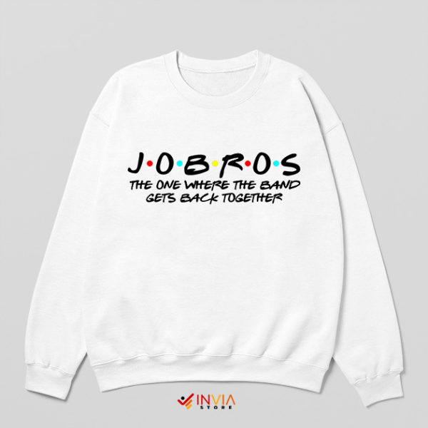 Jonas Brothers Merch Jobros Friends White Sweatshirt Reunion