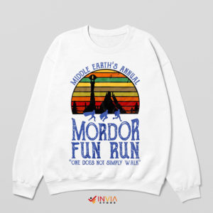 Mordor Fun Run Sunset Sweatshirt The Hobbit