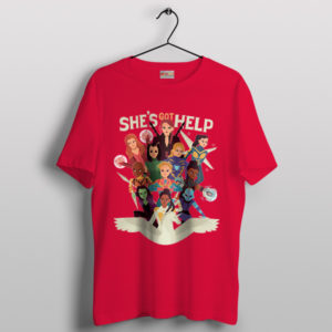 Shes Got Help Female Avengers Red Tshirt Endgame