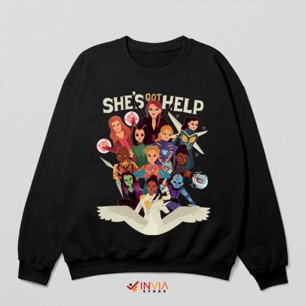 Shes Got Help Female Marvel Sweatshirt Avengers Endgame