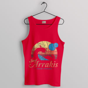 Visit Arrakis Dune Sunset Red Tank Top Desert Planet