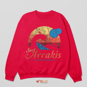 Visit Arrakis Sunset Dune Planet Red Sweatshirt Movie