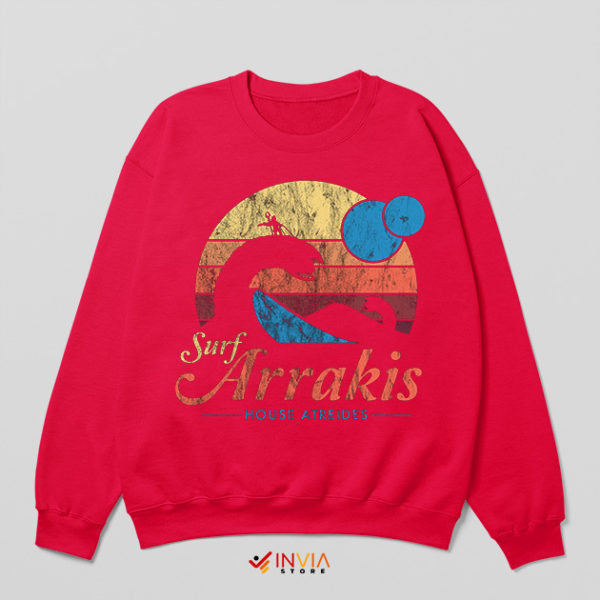 Visit Arrakis Sunset Dune Planet Red Sweatshirt Movie