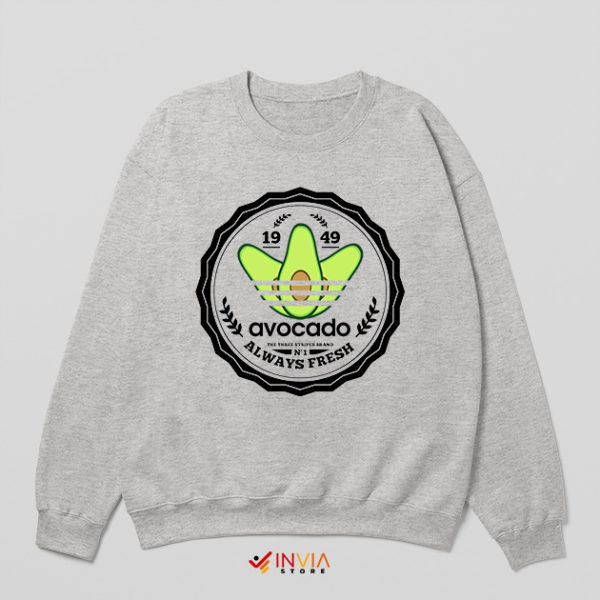 Avocado Festival Sport Grey Sweatshirt Adidas Funny Sweaters S-3XL