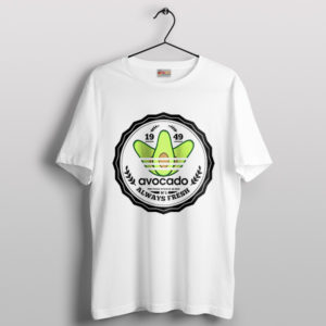 Avocado Holic Fresh Tshirt Meme Adidas Logo
