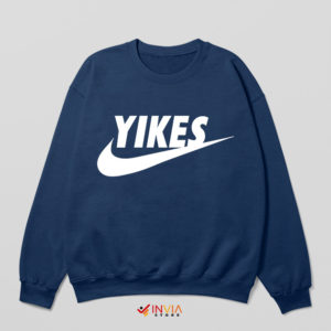 Drake Kanye Yikes Nike Navy Sweatshirt Funny Meme