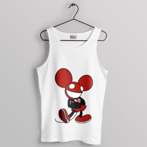 Girlfriend Deadmau5 Mickey White Tank Top Red Rocks