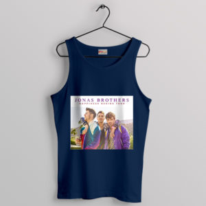 Jobros Happiness Begins Show Navy Tank Top Jonas Brothers USA