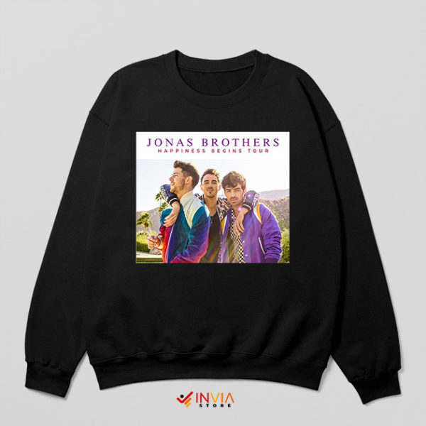 Jonas Brothers Show Black Sweatshirt Best of Both Worlds Concert