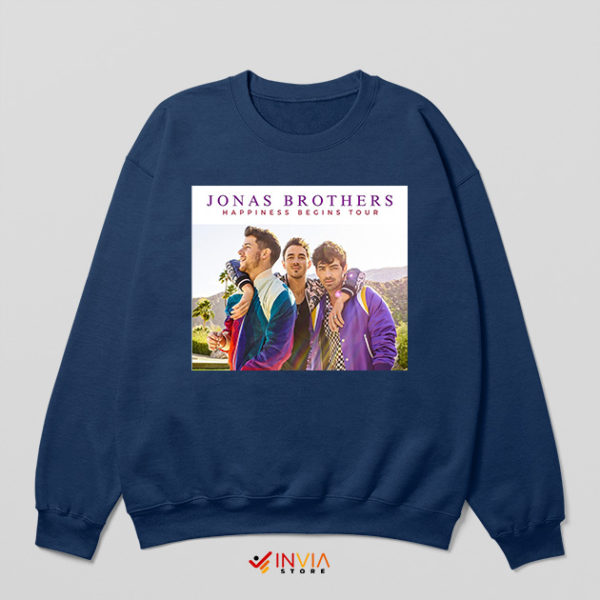 Jonas Brothers Show Navy Sweatshirt Best of Both Worlds Concert