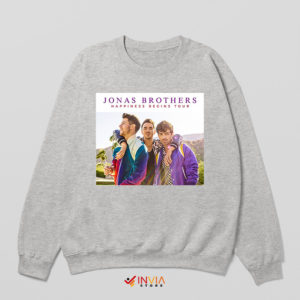 Jonas Brothers Show Sport Grey Sweatshirt Best of Both Worlds Concert