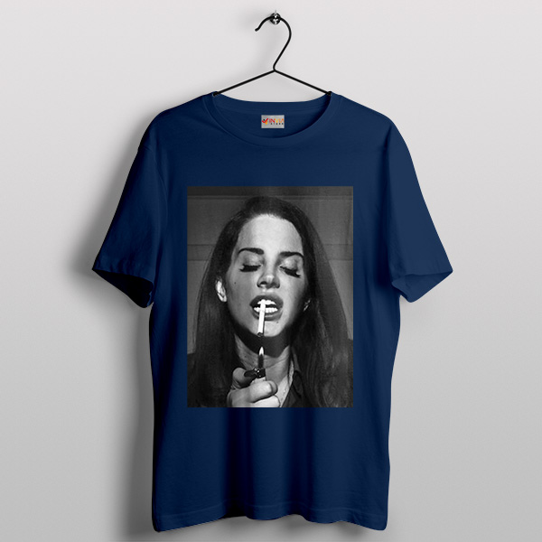 Lana Del Rey Smoke Boyfriend Navy T-Shirt Merch Tour