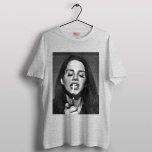Lana Del Rey Smoke Boyfriend Sport Grey T-Shirt Merch Tour