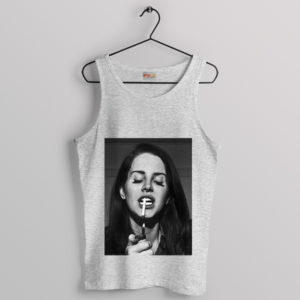 Lana Del Rey Smoking Ultraviolence Sport Grey Tank Top Design Poster