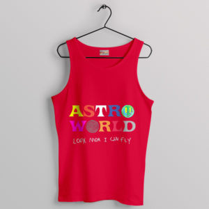 Look Mum I Can Fly Travis Red Tank Top Astroworld Merch
