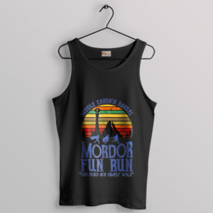 Mordor Fun Run Sunset Black Tank Top Middle Earth Visit