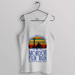 Mordor Fun Run Sunset Sport Grey Tank Top Middle Earth Visit