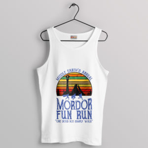 Mordor Fun Run Sunset Tank Top Middle Earth Visit