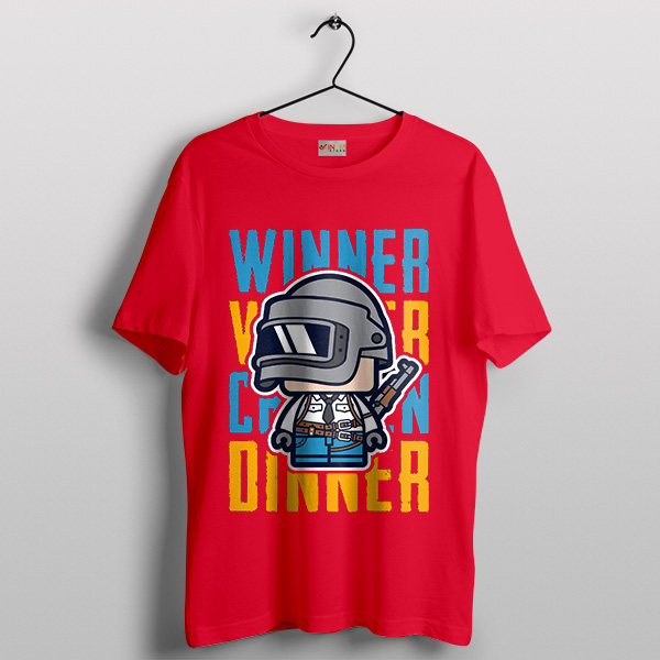 Origin Winner Winner Chicken Dinner Red T-Shirt Game PUBG