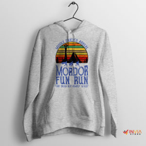 Sunset Middle Earth Mordor Fun Run Sport Grey Hoodie The Hobbit