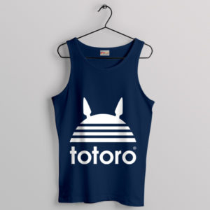 Totoro 2 Original Movie Adidas Navy Tank Top Japanese Anime