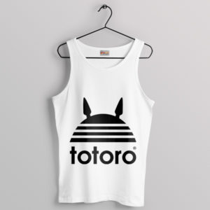 Totoro 2 Original Movie Adidas White Tank Top Japanese Anime