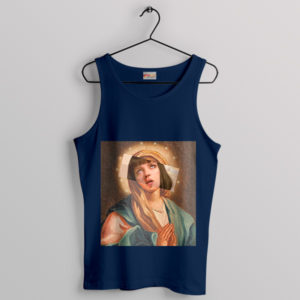 Virgin Mia Wallace Mary Navy Tank Top