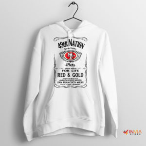 Charged Up 49ers Nation Slogan White Hoodie NFL
