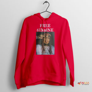 Free 6ix9ine Petition Red Hoodie