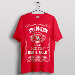 Heartbeat of the Bay 49ers Nation Red T-Shirt