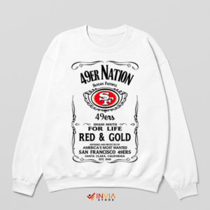 Pride in the Paint 49ers Nation White Sweatshirt