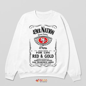 Pride in the Paint 49ers Nation White Sweatshirt