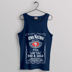 Slogan Symphony 49ers Nation Navy Tank Top