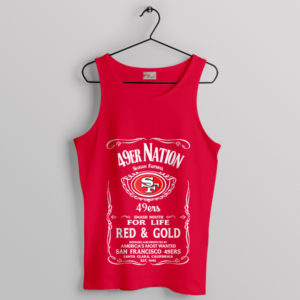 Slogan Symphony 49ers Nation Red Tank Top