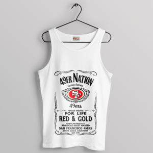 Slogan Symphony 49ers Nation White Tank Top