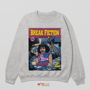 Diner Pulp Fiction Freddie Mercury Sport Grey Sweatshirt Movie Parody