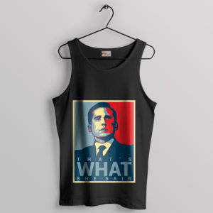 Funny Michael Scott Office Black Tank Top That's What She Said