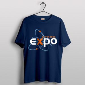 Howard Stark Expo Navy T-Shirt Iron Man Technology Inc