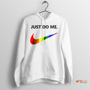 Just Do Me Pride Day Nike Hoodie LGBTQ Quotes