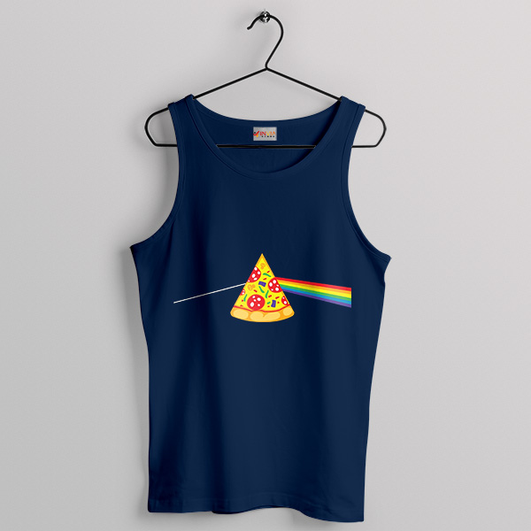 Pizza Pink Floyd Number One Albums Navy Tank Top Merch