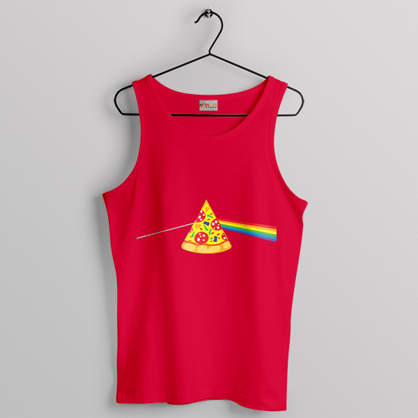 Pizza Pink Floyd Number One Albums Red Tank Top Merch