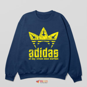 Starfleet Commander Adidas Logo Navy Sweatshirt Star Trek Movie