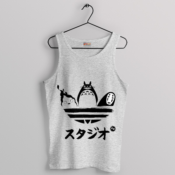 Studio Ghibli Anime Adidas Logo Tank Top Totoro Movie