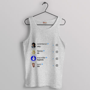 Xxxtentacion Why Do Legends Die Sport Grey Tank Top Lilpeep, Macmiller, Avicii