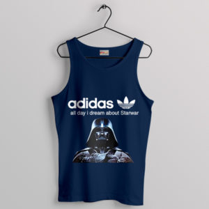 Darth Vader Adidas Skywalker Quote Navy Tank Top Original Star Wars