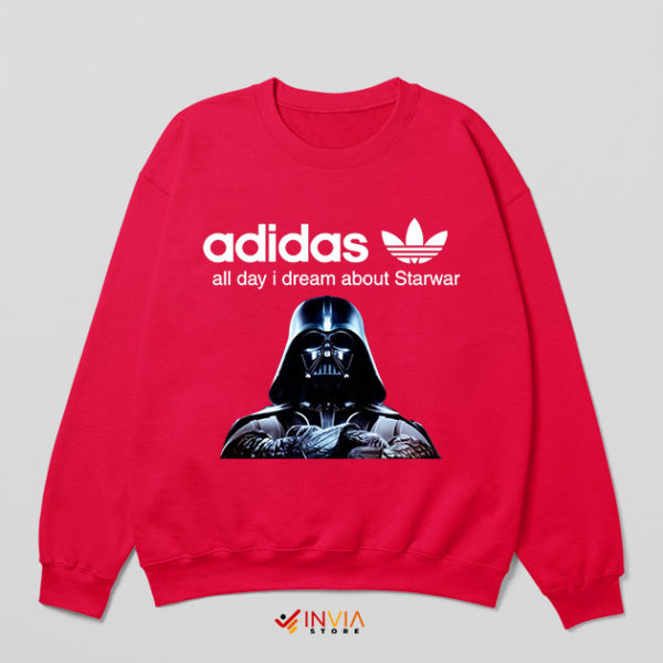 Darth Vader Adidas Starkiller Red Sweatshirt Death Star Quotes